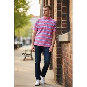 Vintage Polo‎ Ralph Lauren Shirt Men's Small Multicolor Striped Embroidered Pony